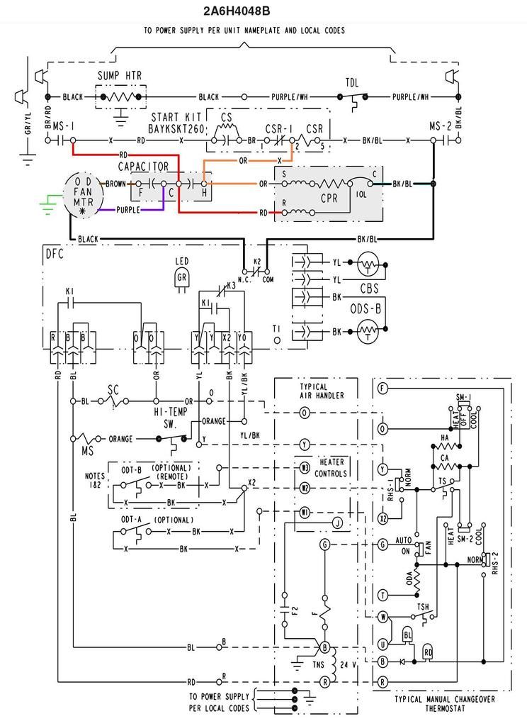 American Standard Heat Pump Wiring Diagram I have a Honeywell